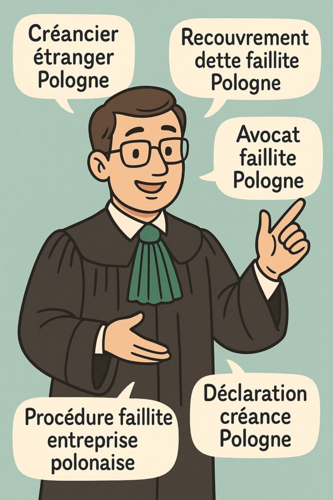 Comment un créancier étranger peut-il recouvrer une dette auprès d’une entreprise polonaise en faillite – guide et assistance d’un avocat polonais