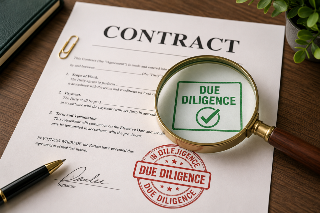 Vérification d’un entrepreneur polonais avant paiement